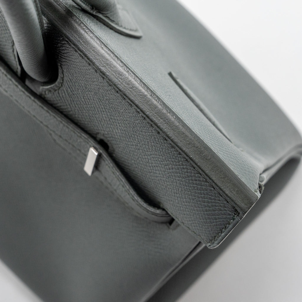 HERMES BIRKIN 30 EPSOM VERT AMANDE SHW