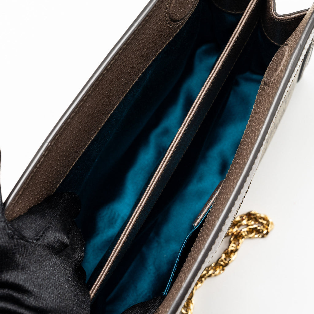 GUCCI OPHIDIA GG SHOULDER BAG GG SUPREME CANVAS GHW