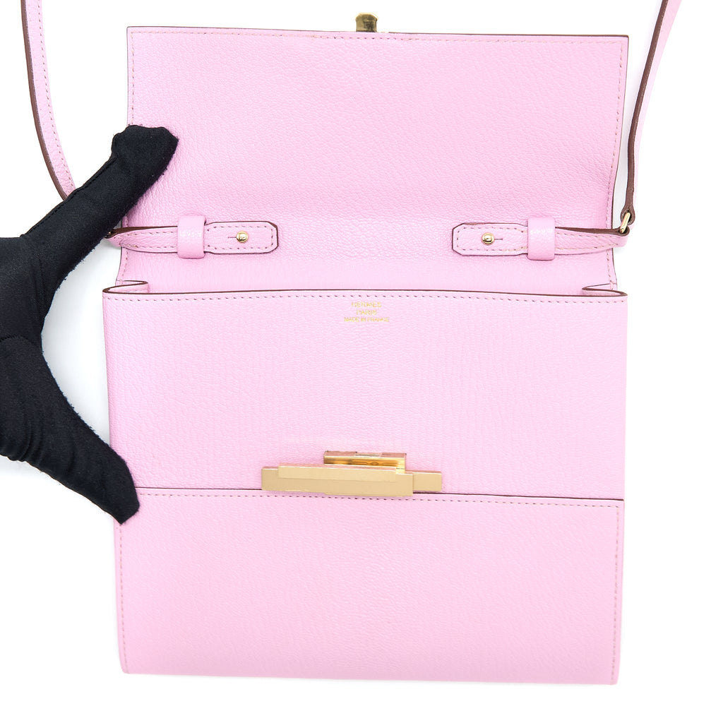 HERMES CINHETIC TO GO CHÈVRE MYSORE X9 MAUVE SYLVESTRE GHW