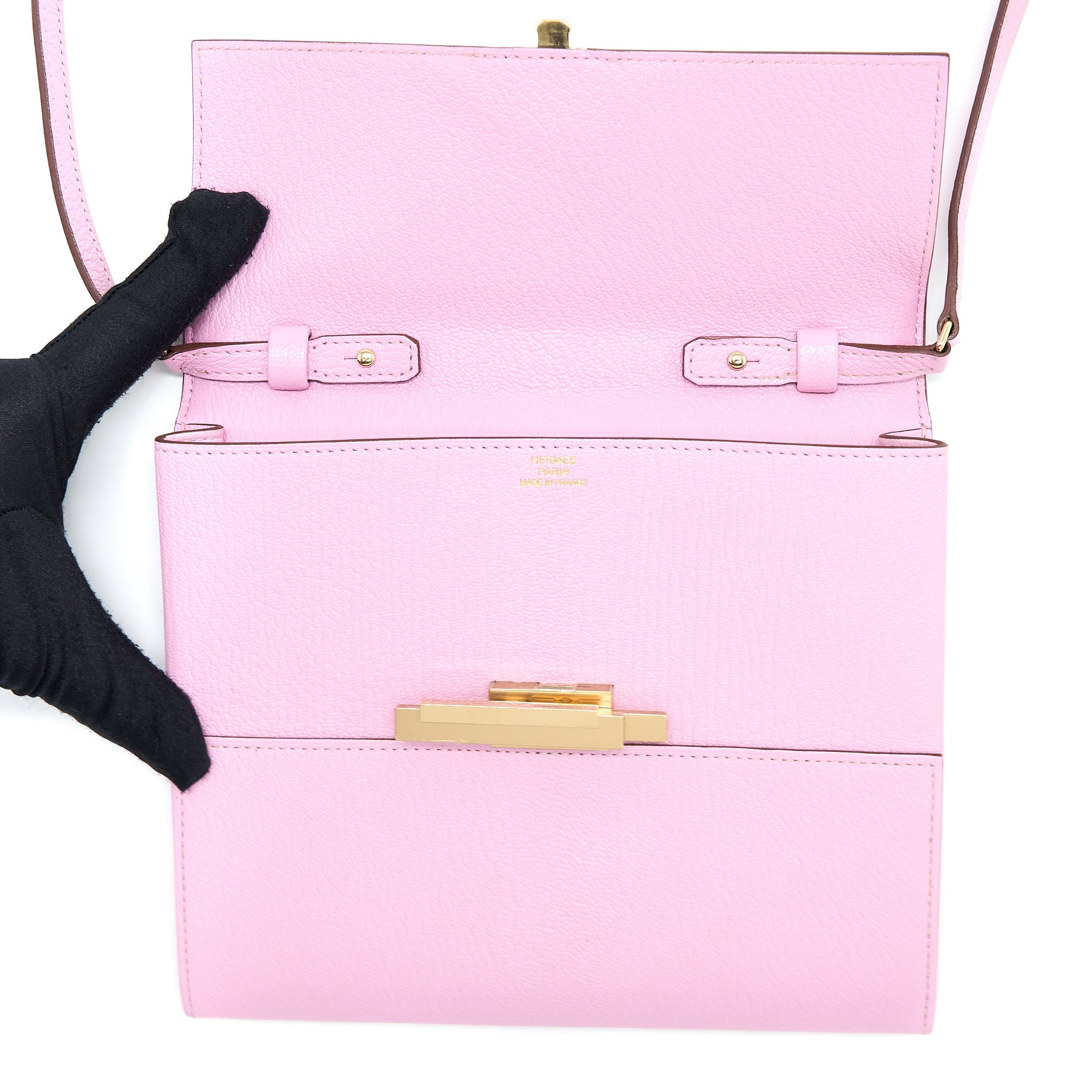 HERMES CINHETIC TO GO CHÈVRE MYSORE X9 MAUVE SYLVESTRE GHW