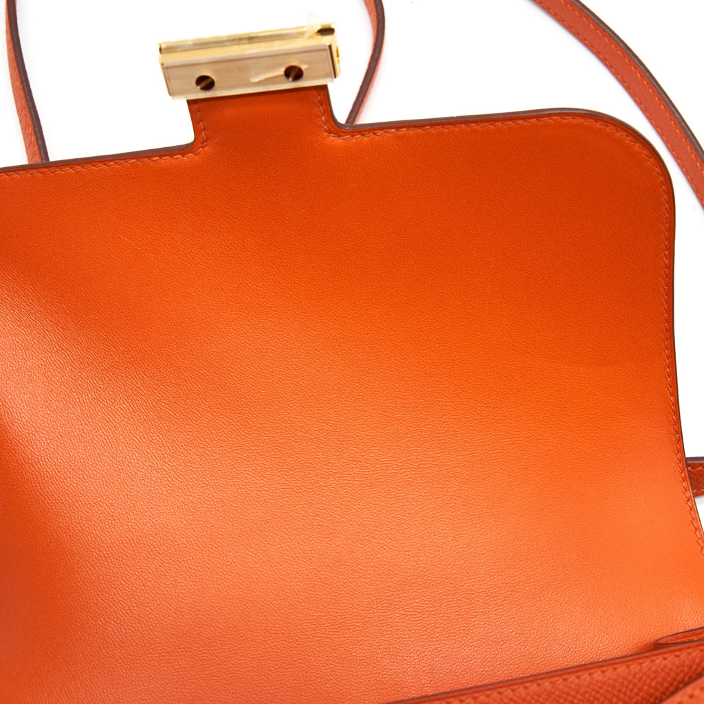 HERMES MINI CONSTANCE EPSOM 9J FEU GHW