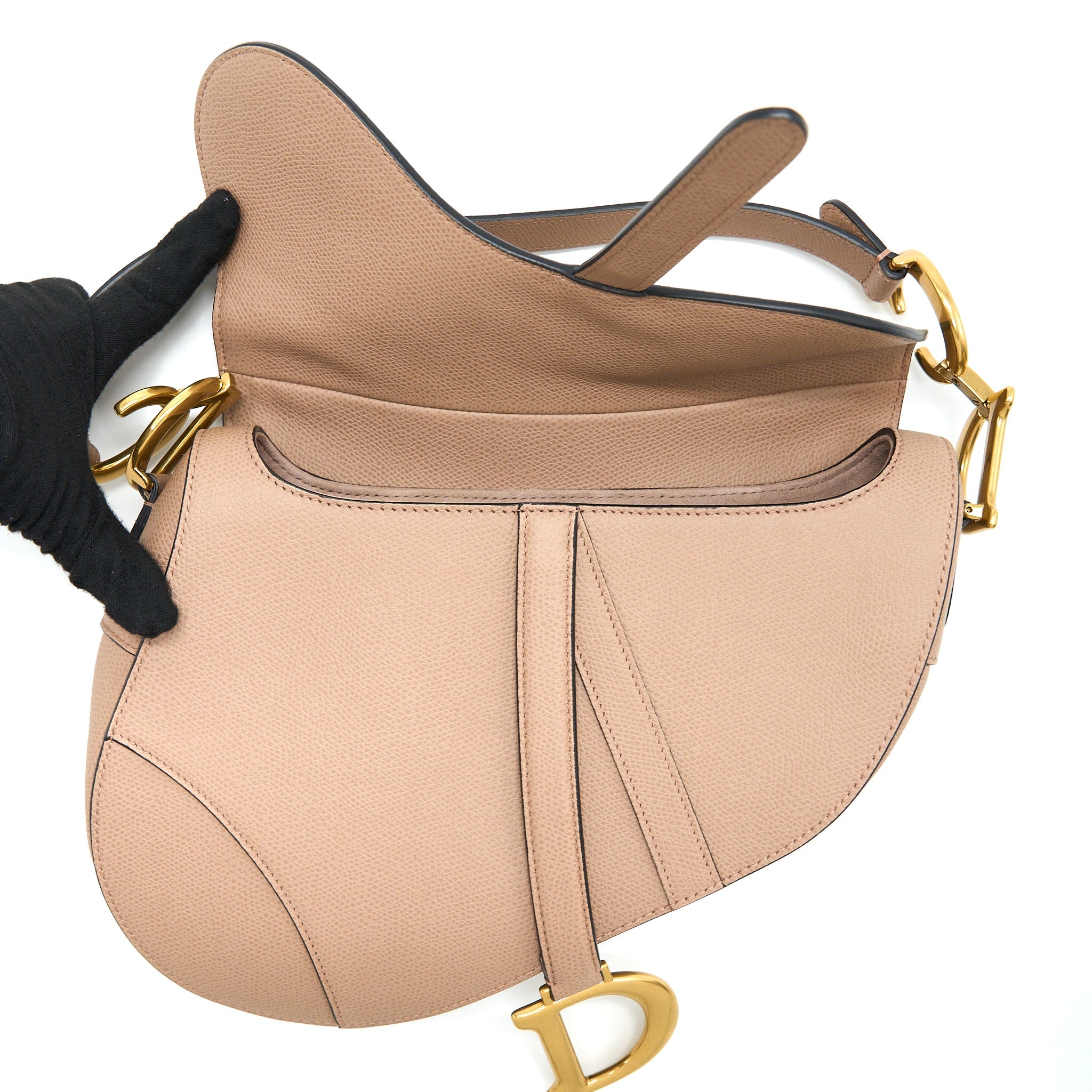 DIOR SADDLE BAG CALFSKIN M50P BLUSH GHW