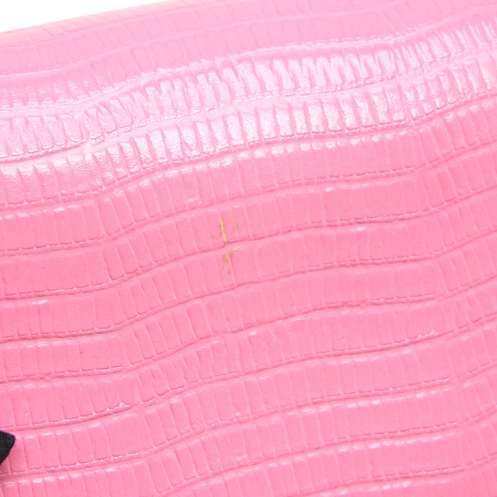 SAINT LAURENT / YSL MINI KATE TASSEL EMBOSSED CALFSKIN PINK SHW