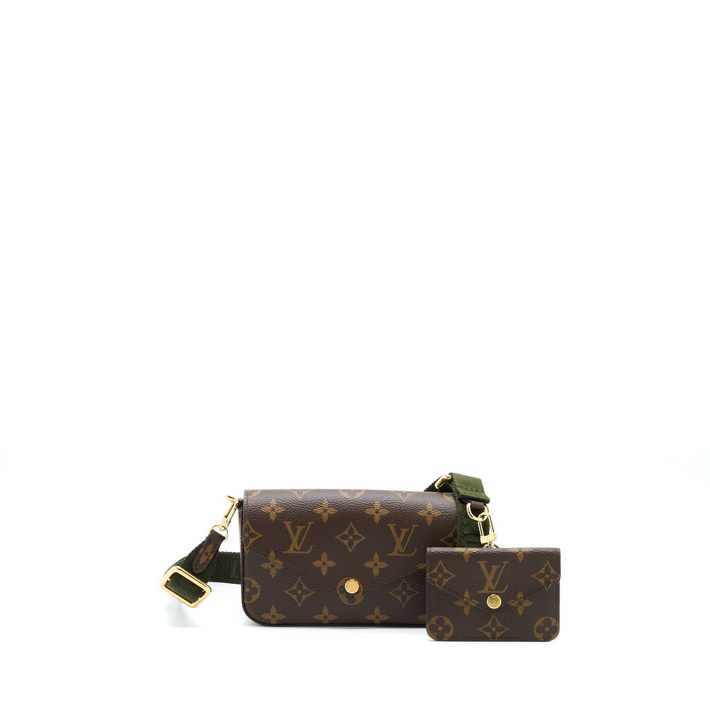 LOUIS VUITTON FELICIE STRAP&GO MONOGRAM CANVAS GHW