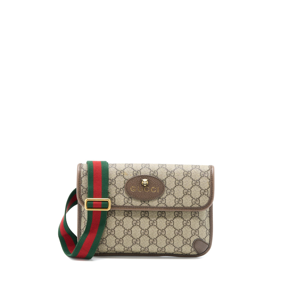 GUCCI NEO VINTAGE GG SUPREME BELT BAG CANVAS GHW