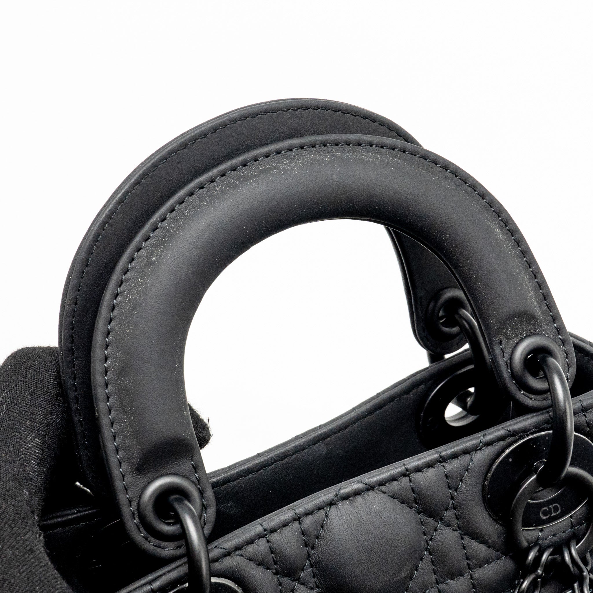 DIOR MINI LADY DIOR CALFSKIN SO BLACK