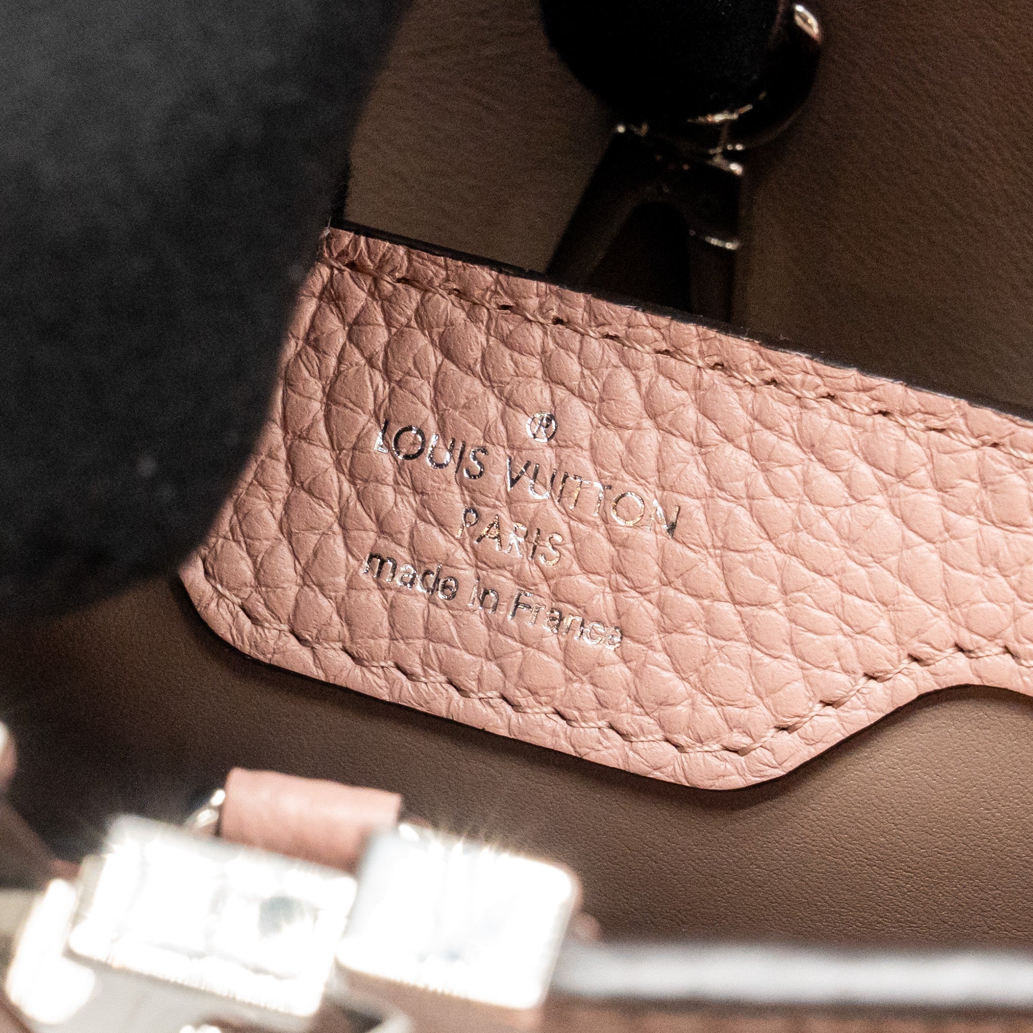 LOUIS VUITTON CAPUCINES BB TAURILLON PINK LGHW