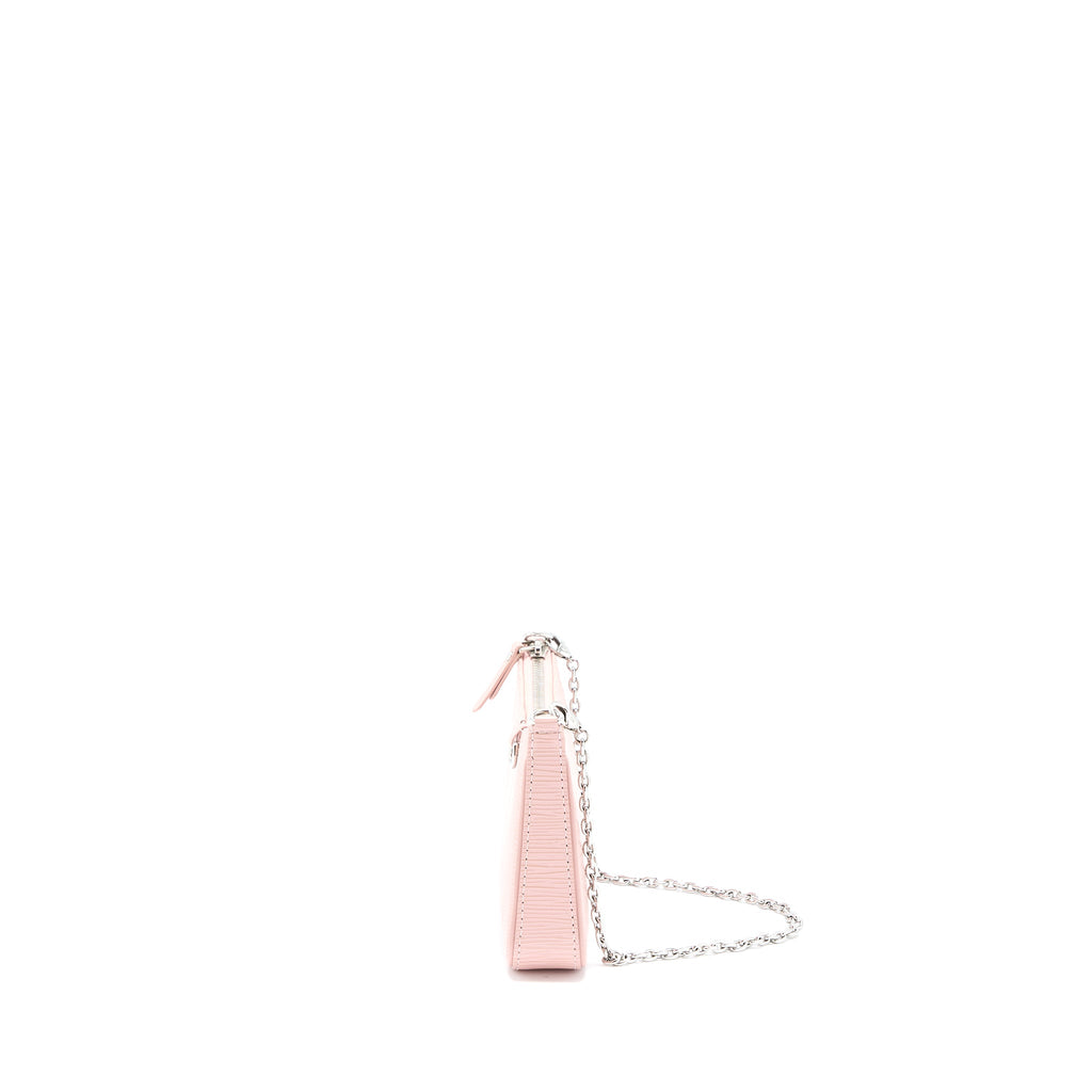 LOUIS VUITTON POCHETTE BAG EPI PINK SHW (NEW VERSION)