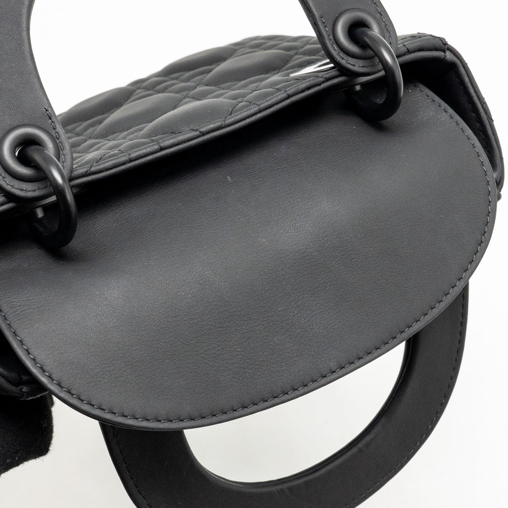DIOR MINI LADY DIOR CALFSKIN SO BLACK