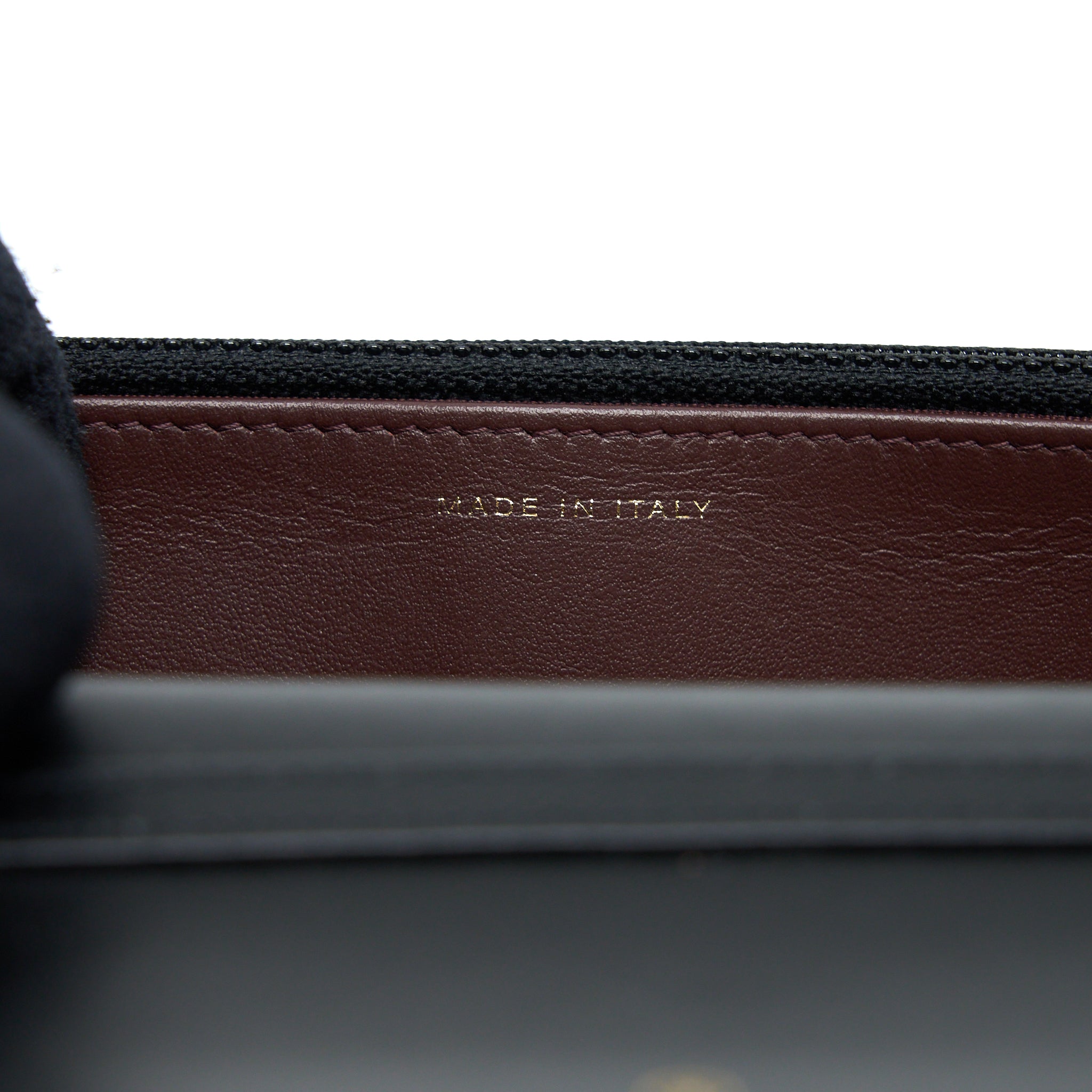 CHANEL 2.55 REISSUE WALLET ON CHAIN AGED CALFSKIN BLACK BRUSHED GHW (MICROCHIP)