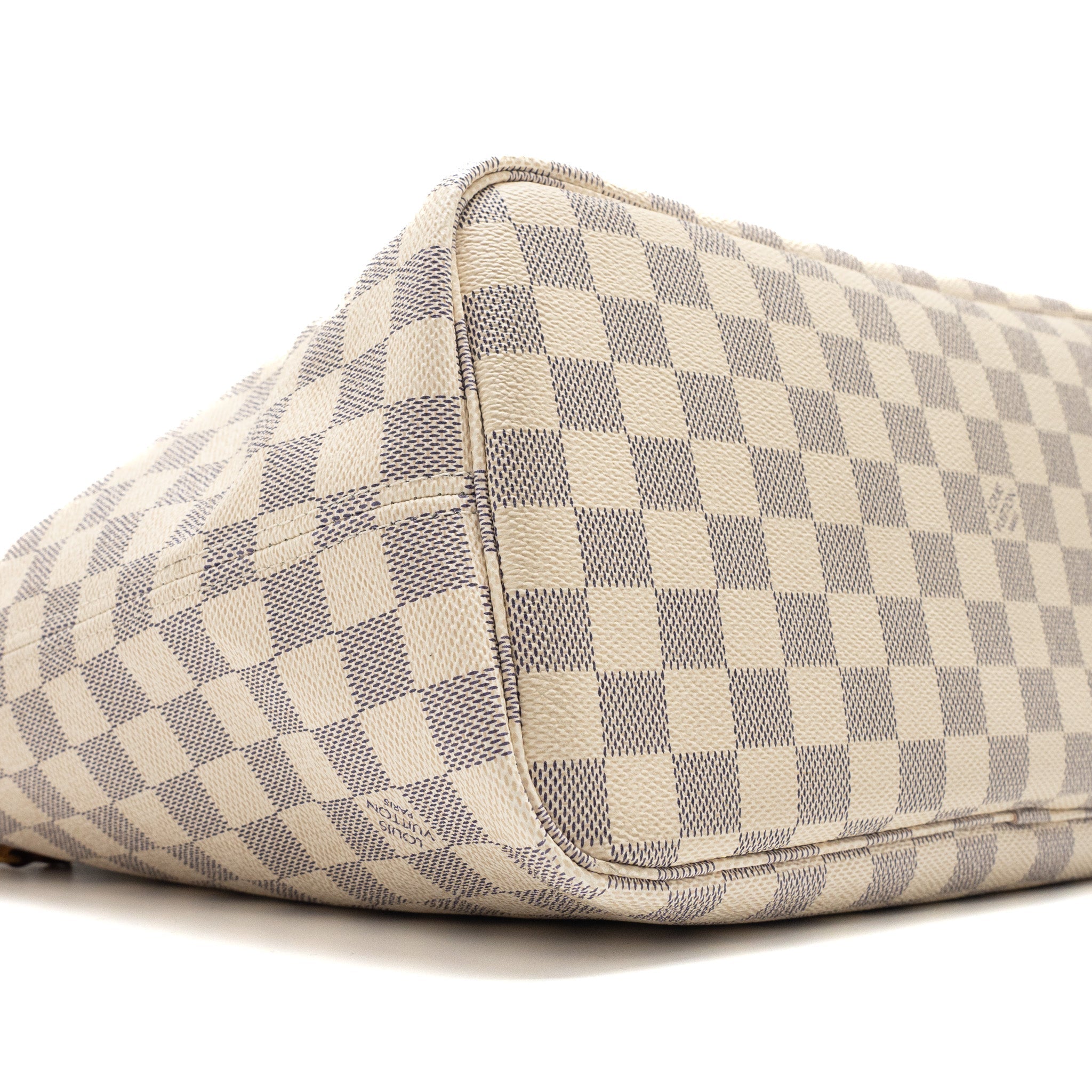 LOUIS VUITTON NEVERFULL MM DAMIER AZUR CANVAS GHW