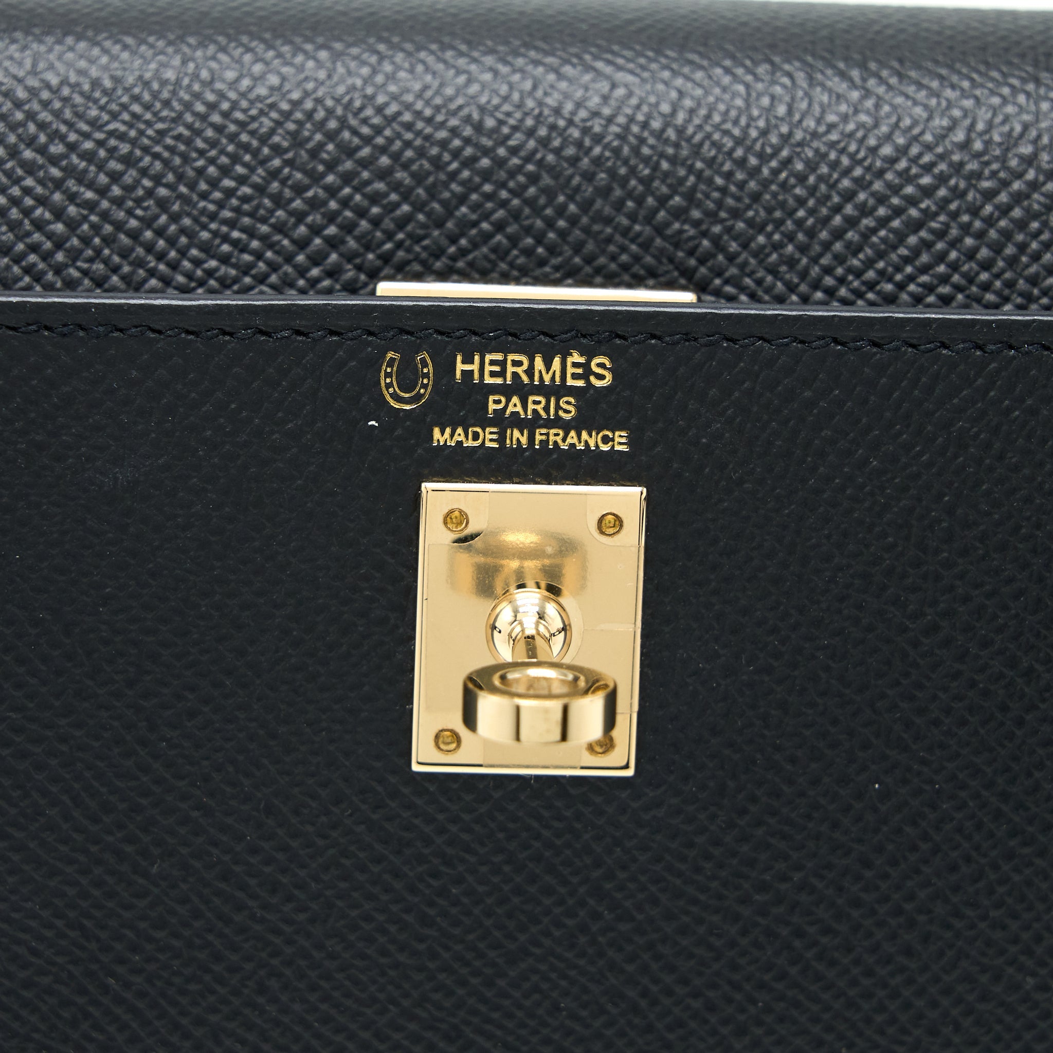 HERMES KELLY 25 SPECIAL ORDER EPSOM BLACK/ ROUGE H LGHW