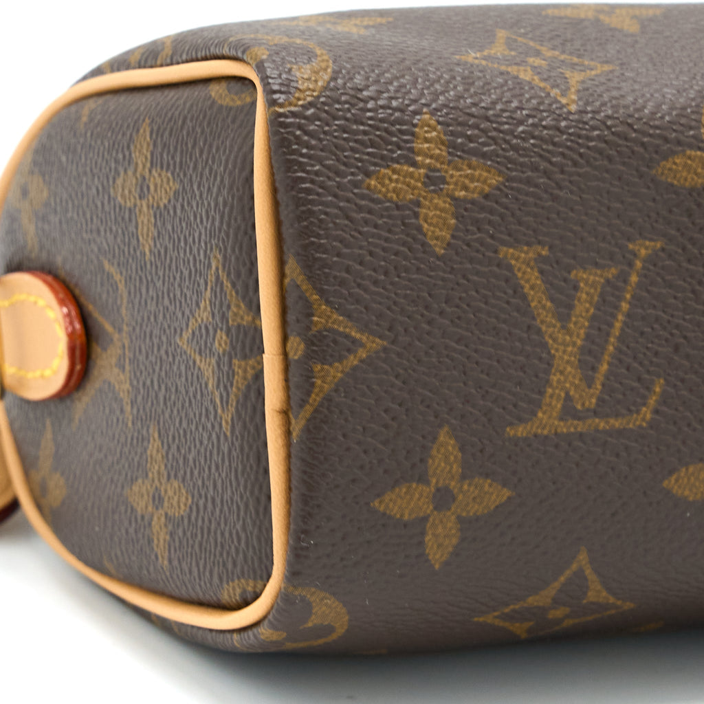 LOUIS VUITTON NANO SPEEDY MONOGRAM CANVAS GHW (NEW VERSION)