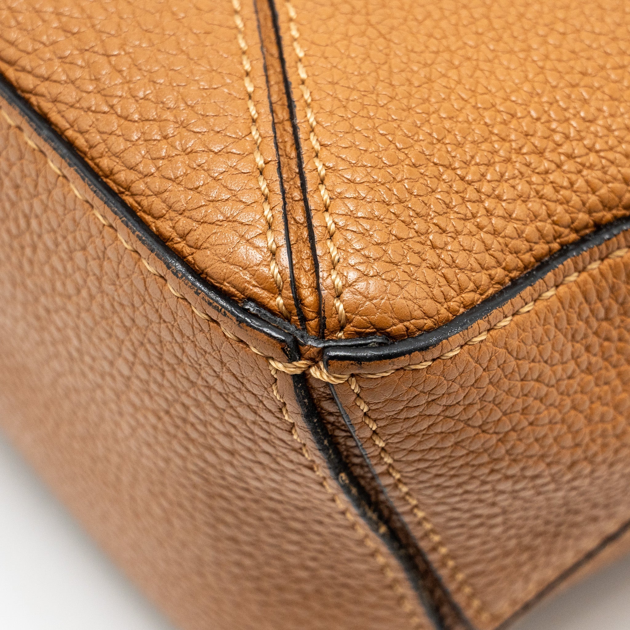 LOEWE MINI PUZZLE BAG CALFSKIN TAN GHW