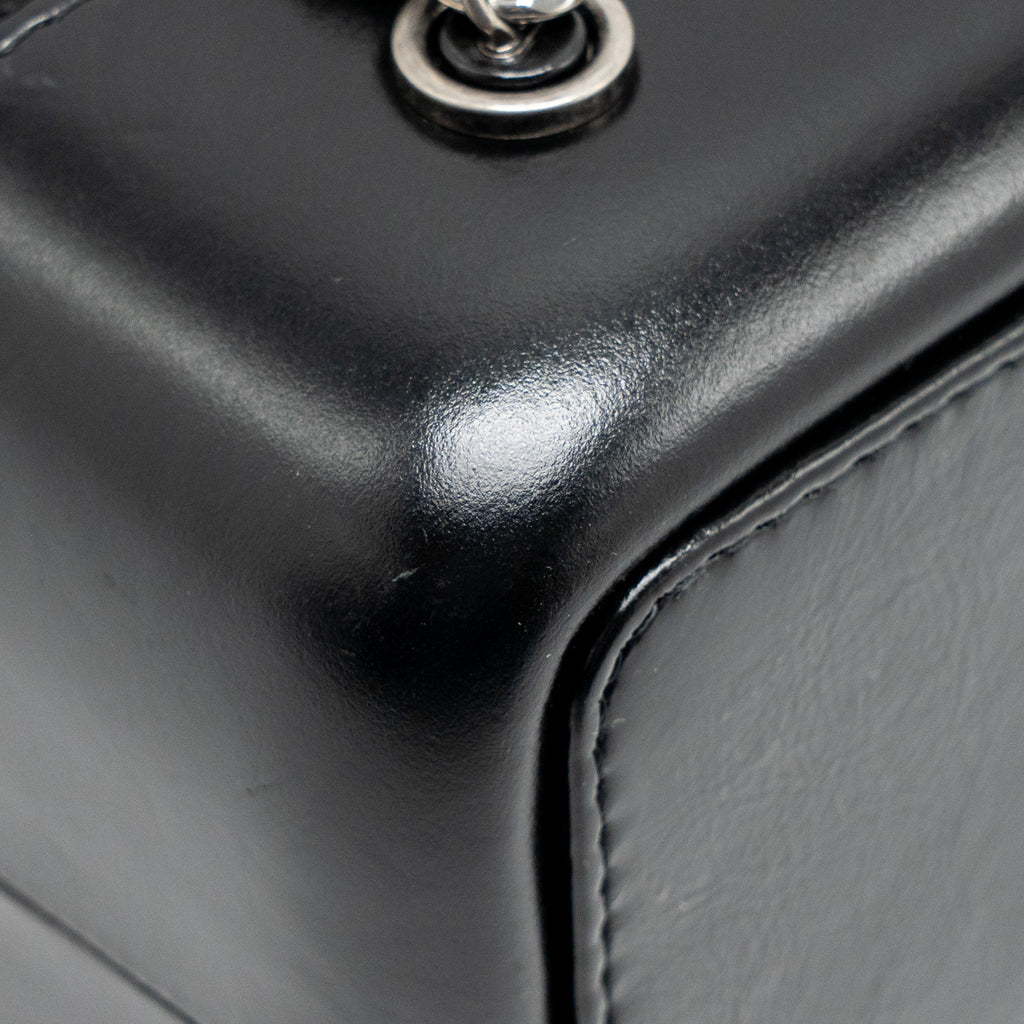 CHANEL SMALL GABRIELLE HOBO BAG AGED CALFSKIN BLACK MULTICOLOURED HARDWARE