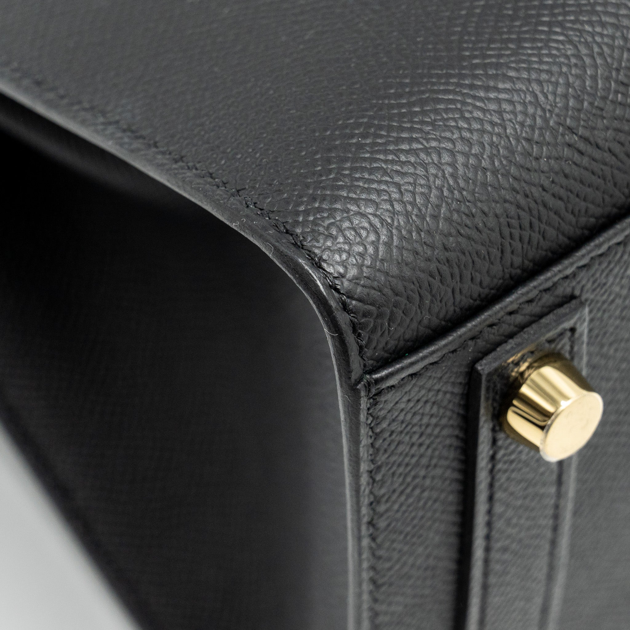HERMES BIRKIN 25 SELLIER EPSOM BLACK GHW