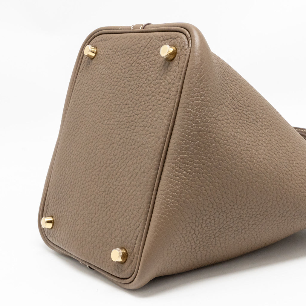 HERMES PICTON 18 LOCK BAG CLEMENCE ETOUPE GHW