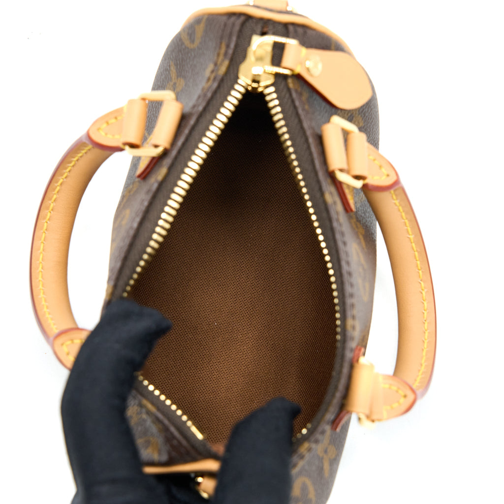 LOUIS VUITTON NANO SPEEDY MONOGRAM CANVAS GHW (NEW VERSION)