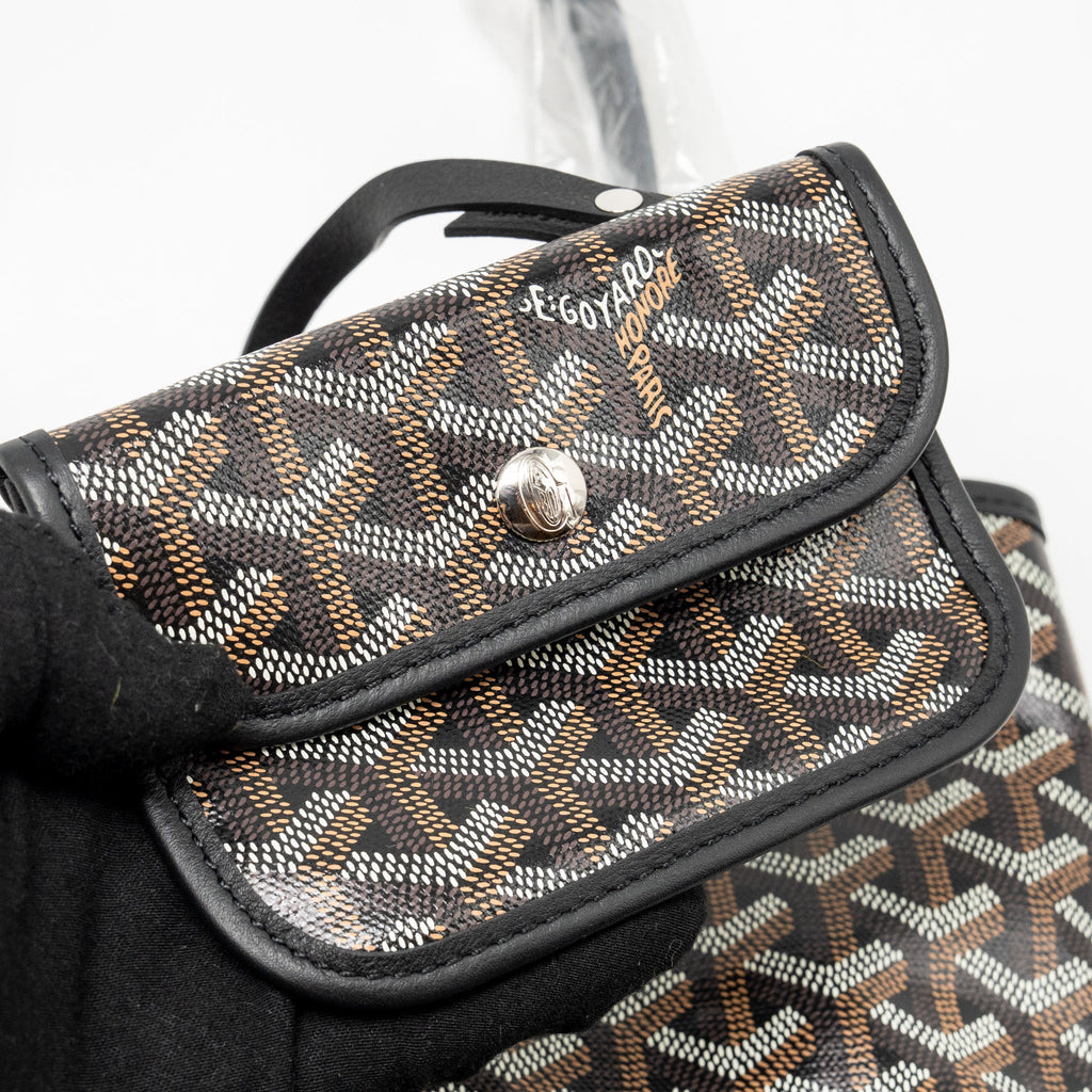 GOYARD MINI ANJOU TOTE GOYARDINE CANVAS / LEATHER BLACK SHW