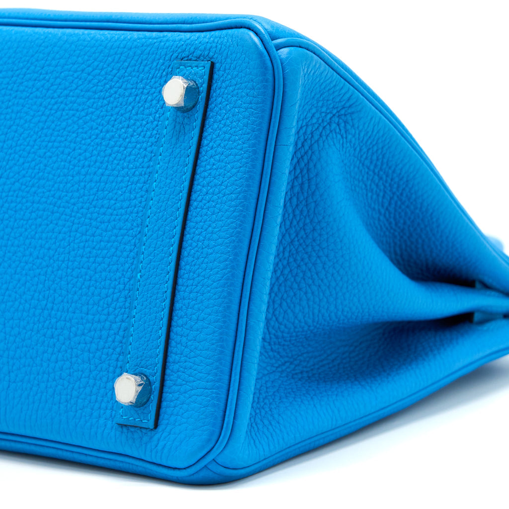 HERMES BIRKIN 30 TOGO BLEU ZANZIBAR/MALACHITE SHW