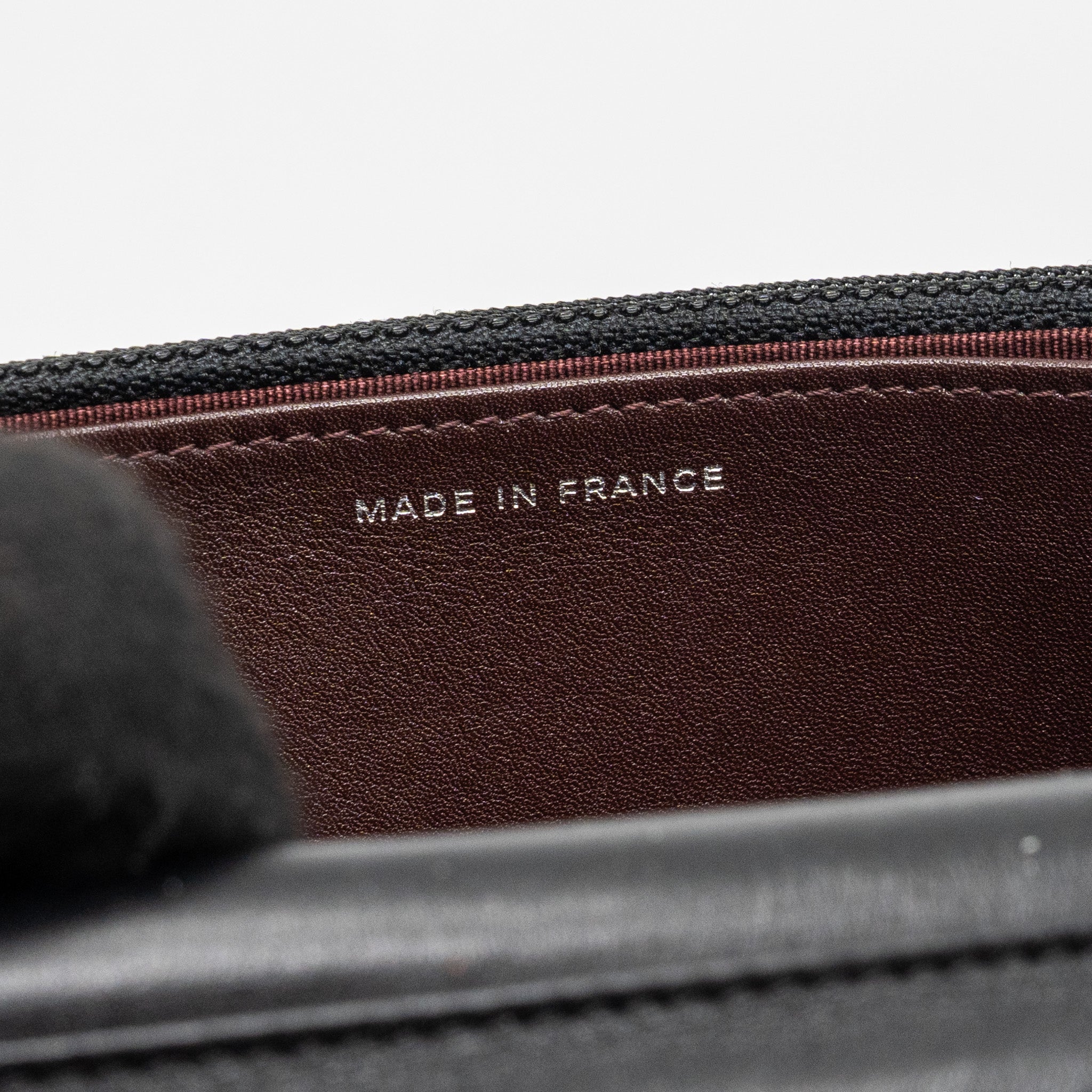 CHANEL 2.55 REISSUE WALLET ON CHAIN CALFSKIN BLACK RUTHENIUM HARDWARE