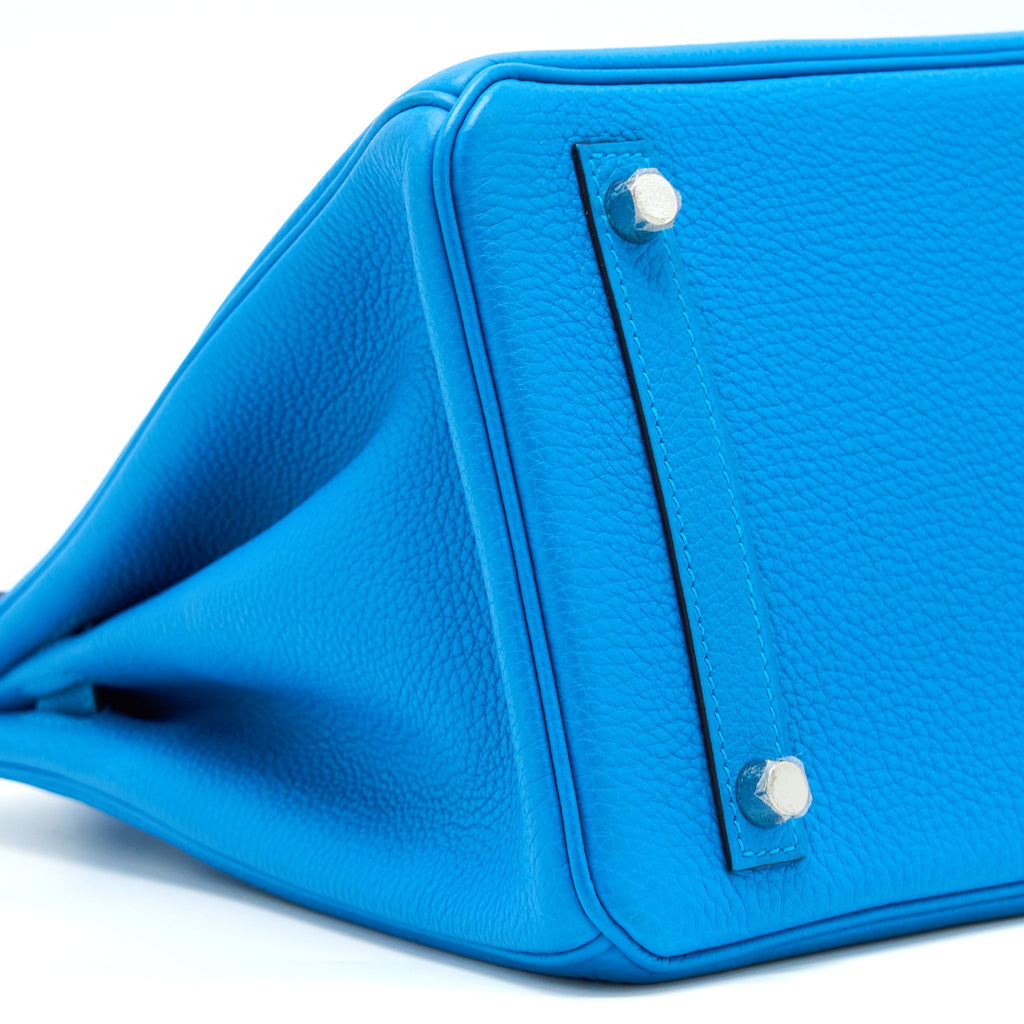 HERMES BIRKIN 30 TOGO BLEU ZANZIBAR/MALACHITE SHW