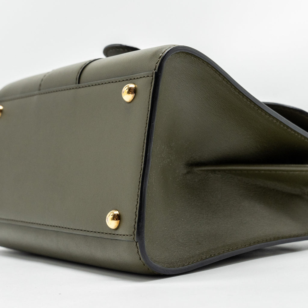 DELVAUX MINI BRILLIANT BAG CALFSKIN OLIVE LGHW
