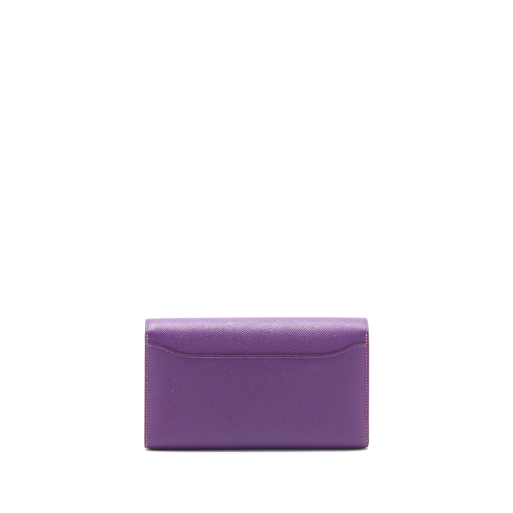 HERMES CONSTANCE WALLET EPSOM PURPLE SHW