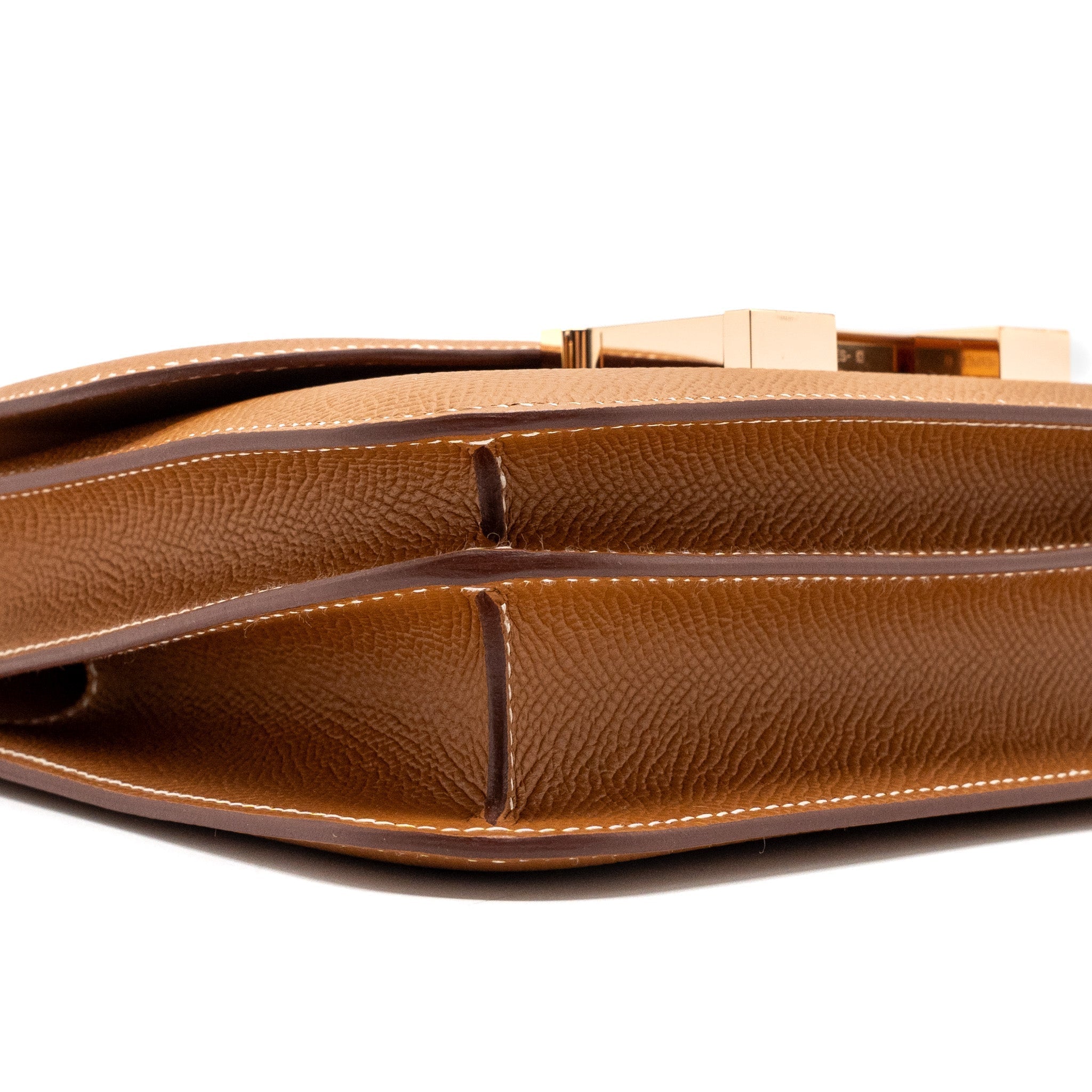 HERMES MINI CONSTANCE EPSOM GOLD RGHW