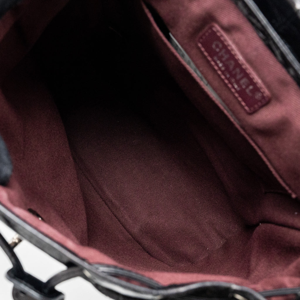 CHANEL LARGE QUILTED MOUNTAIN  BACKPACK CALFSKIN BLACK SHW