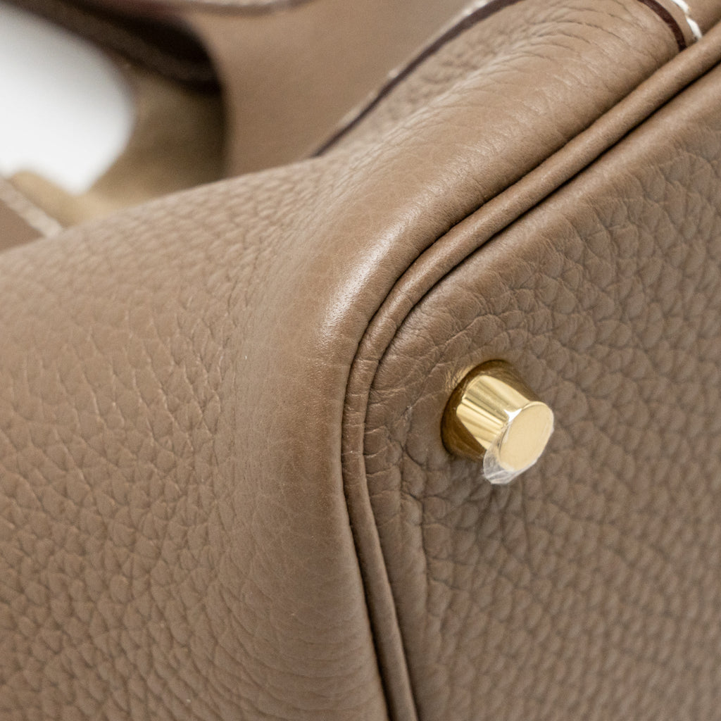 HERMES PICTON 18 LOCK BAG CLEMENCE ETOUPE GHW