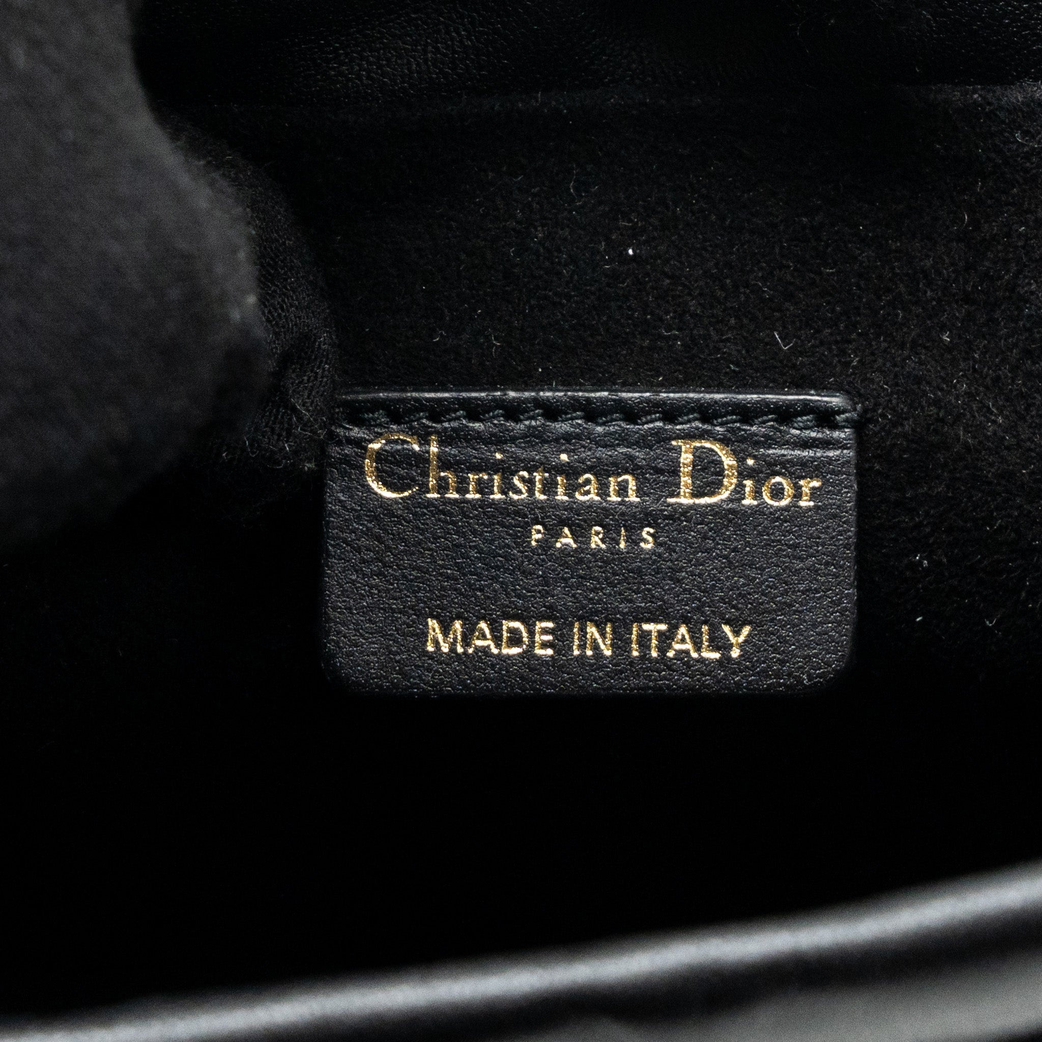 DIOR MILLY CROSSBODY BAG LAMBSKIN BLACK LGHW