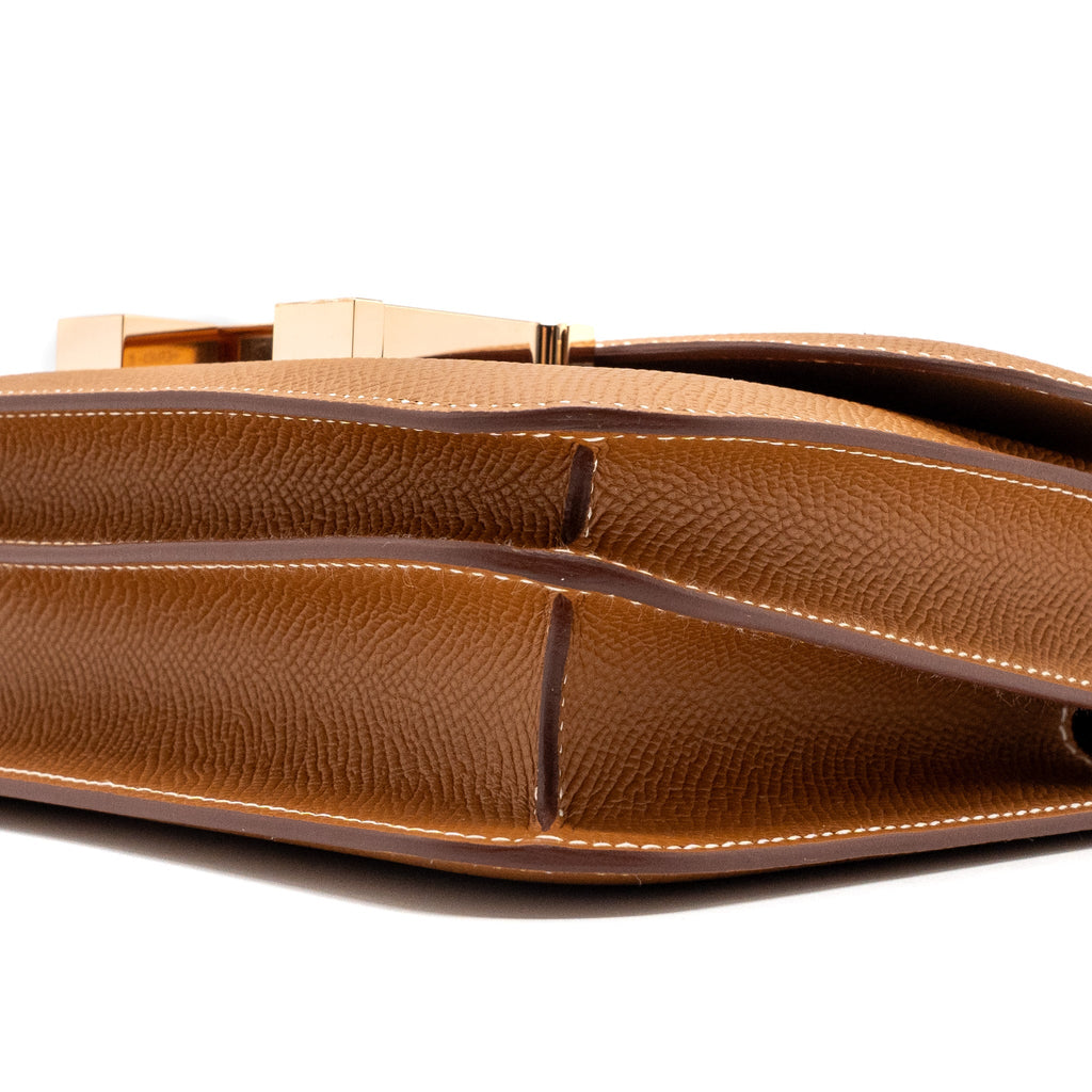 HERMES MINI CONSTANCE EPSOM GOLD RGHW