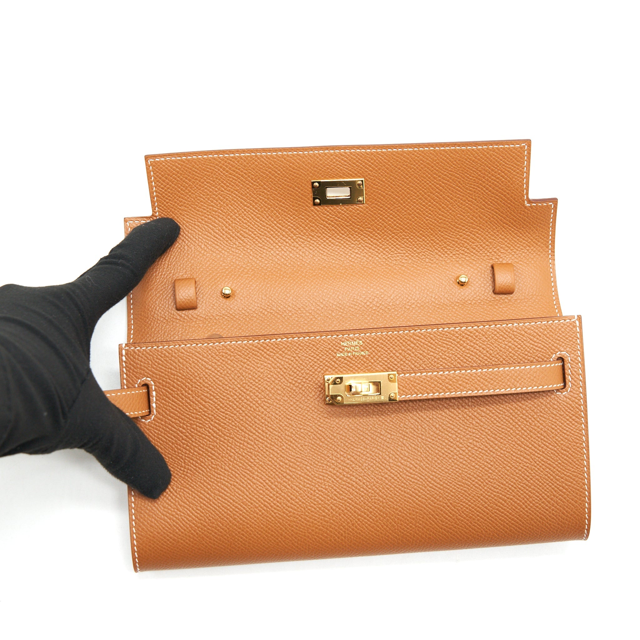 HERMES KELLY TO GO EPSOM GOLD GHW