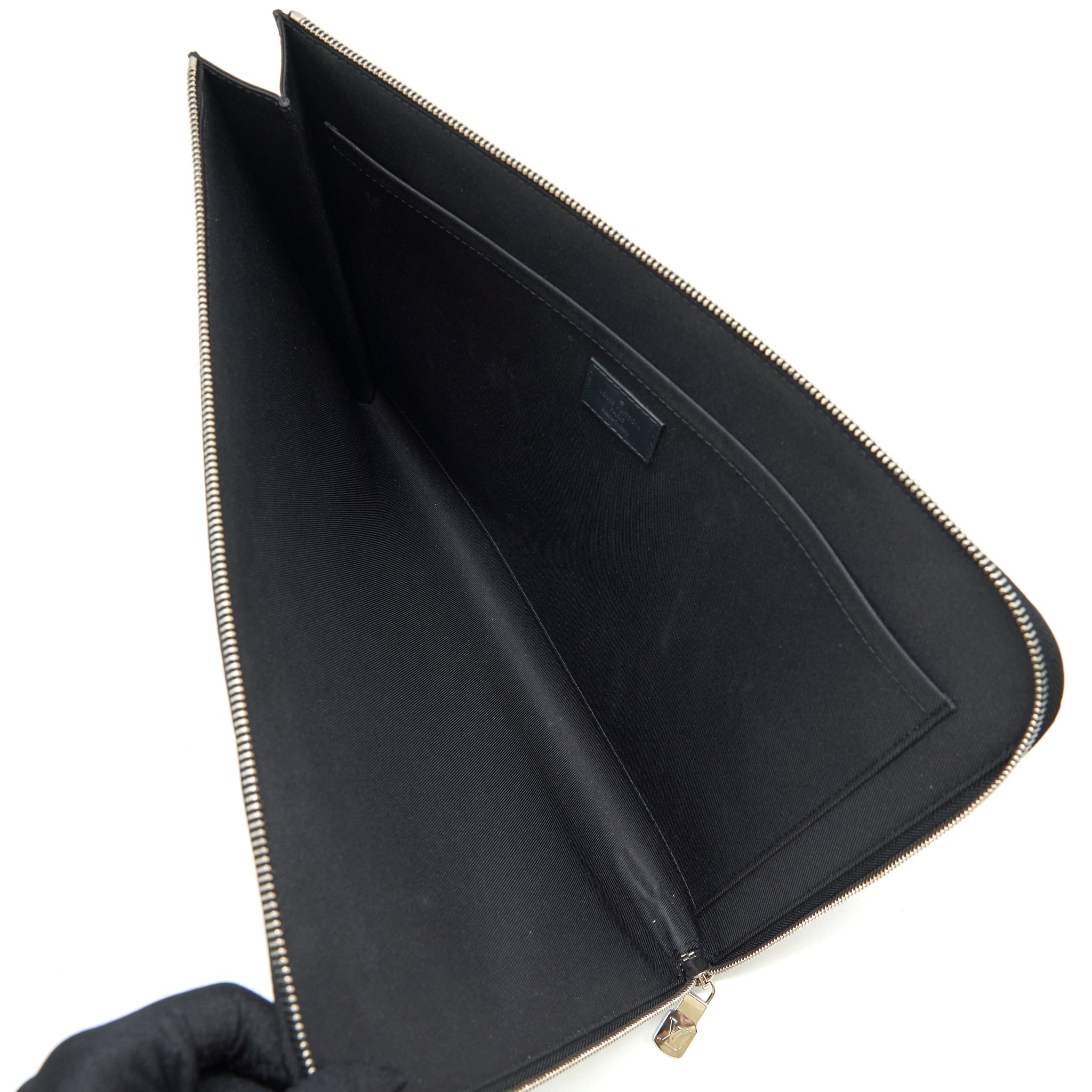 LOUIS VUITTON POCHETTE JOUR GM DAMIER GRAPHITE CANVAS SHW