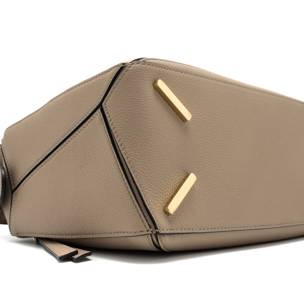 LOEWE MEDIUM PUZZLE BAG SOFT GRAINED CALFSKIN SAND GHW
