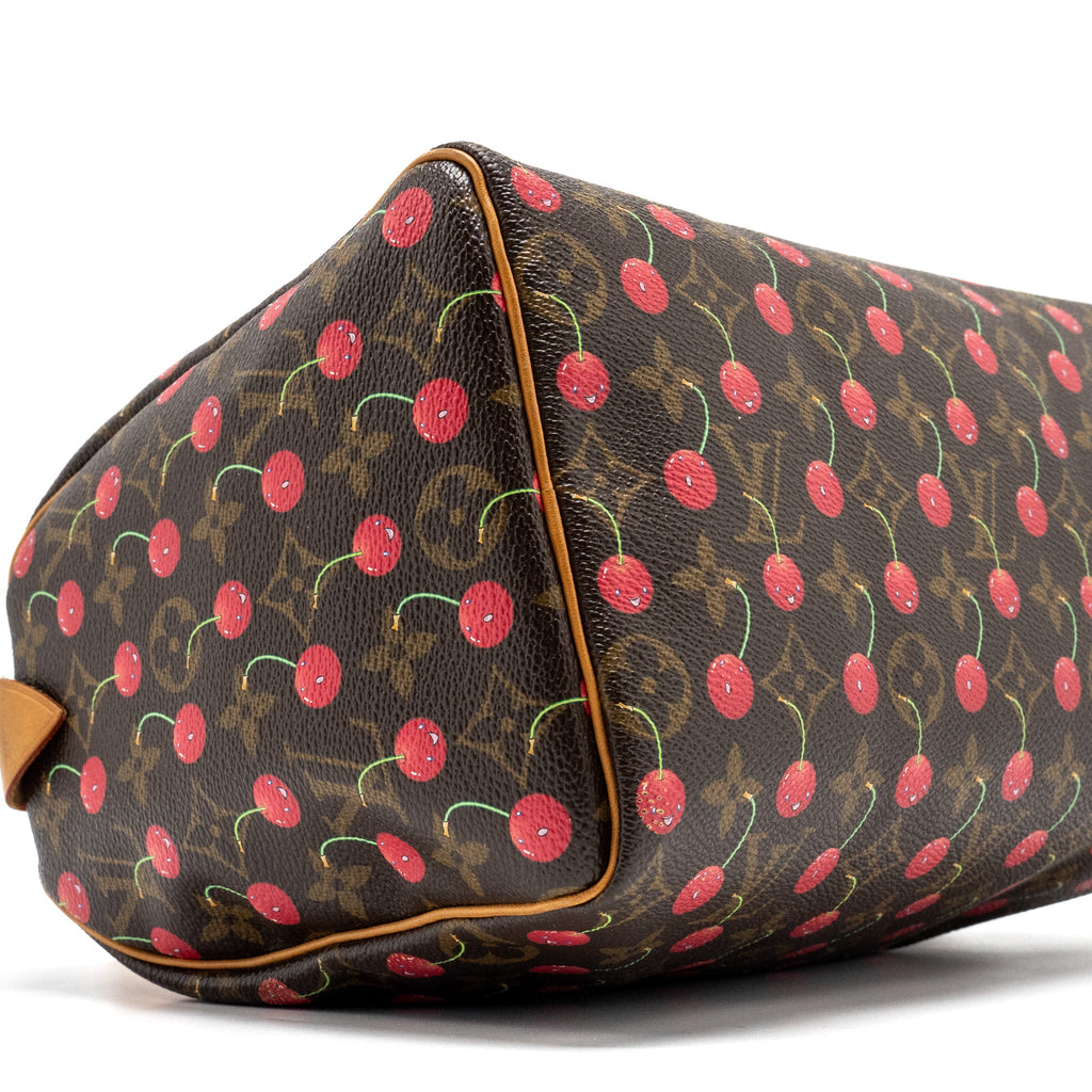 LOUIS VUITTON SPEEDY 25 CHERRY BLOSSOM MONOGRAM CANVAS GHW