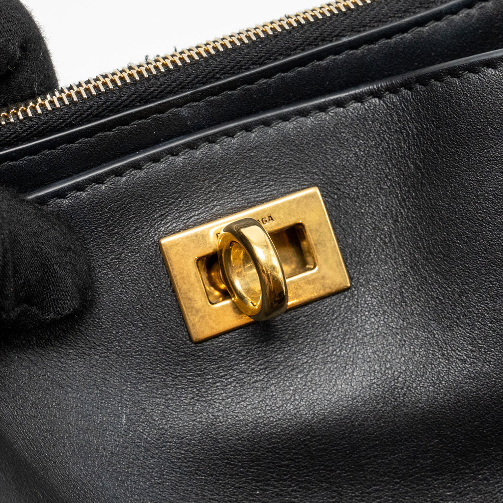 BALENCIAGA RODEO SLING POCHETTE CALFSKIN BLACK GHW
