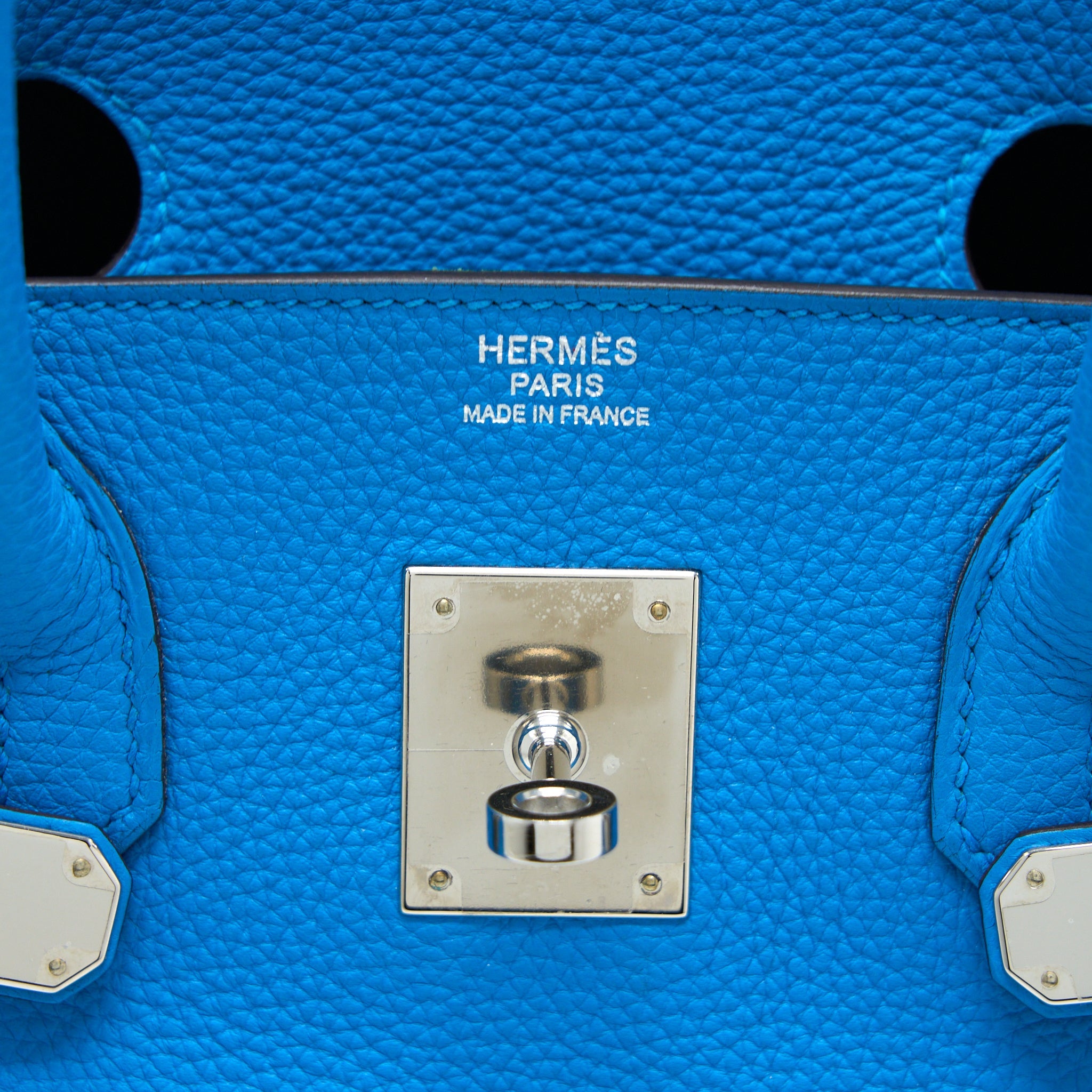 HERMES BIRKIN 30 TOGO BLEU ZANZIBAR/MALACHITE SHW