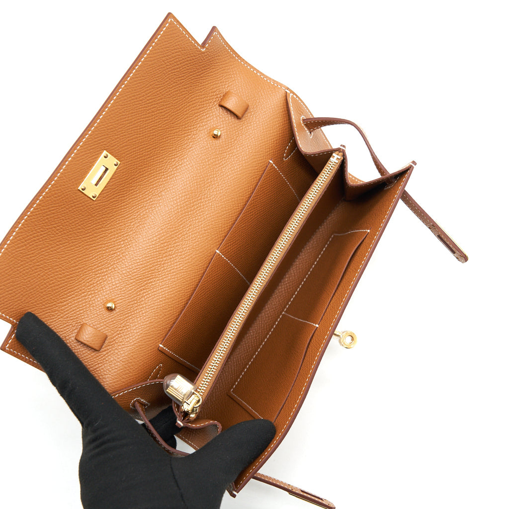 HERMES KELLY TO GO EPSOM GOLD GHW