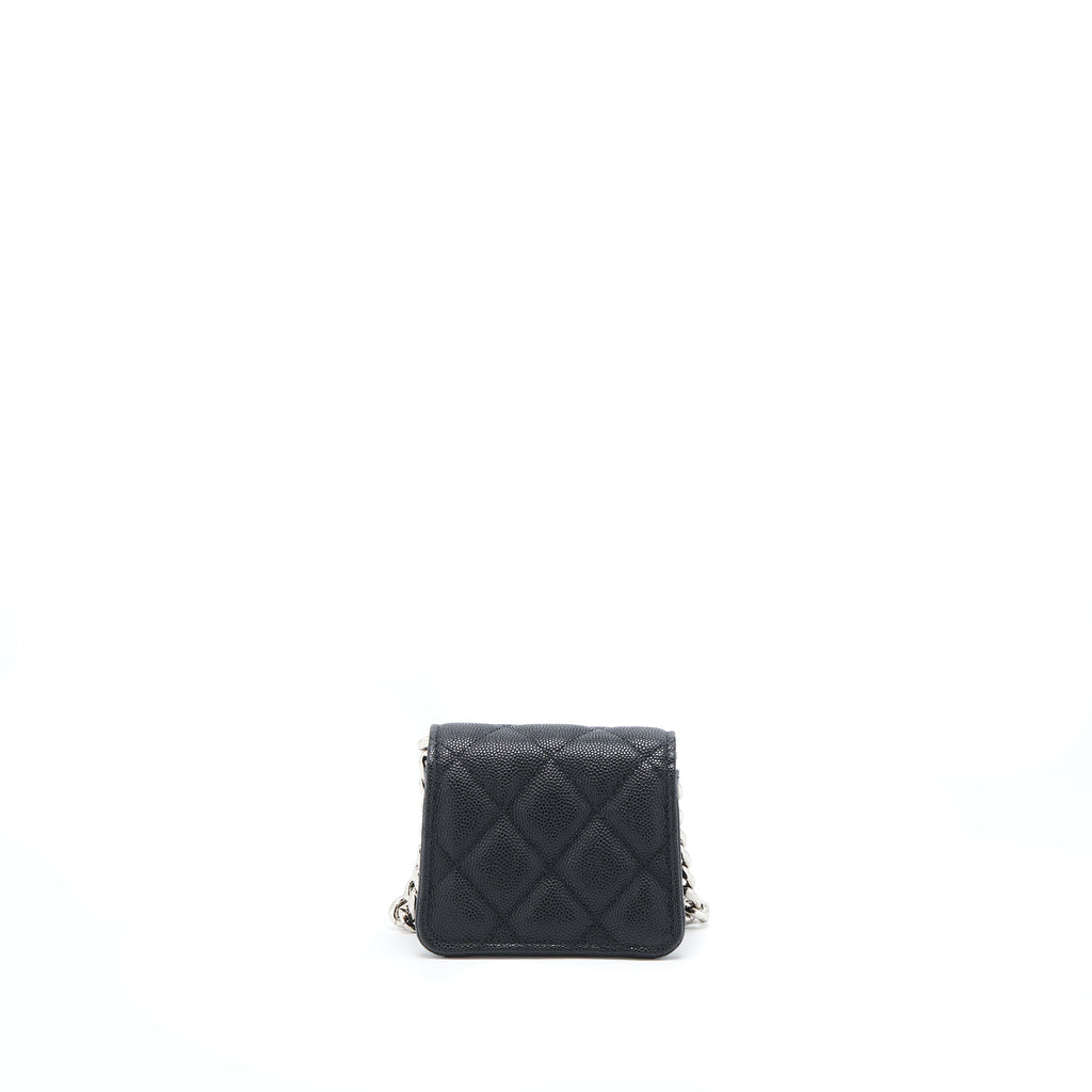 CHANEL CLUTCH WITH CHAIN CAVIAR BLACK SHW