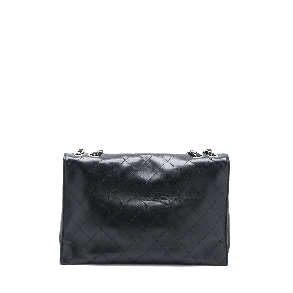 CHANEL QUILTED FLAP BAG LAMBSKIN BLACK SHW