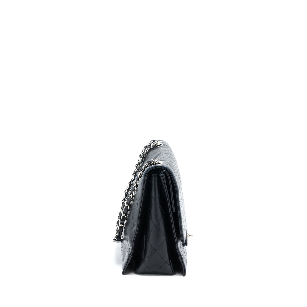 CHANEL QUILTED FLAP BAG LAMBSKIN BLACK SHW