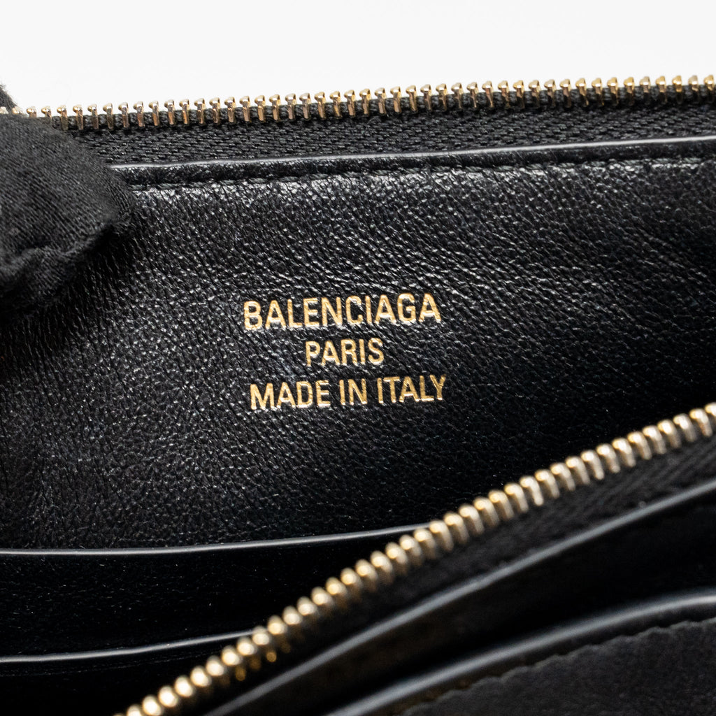 BALENCIAGA RODEO SLING POCHETTE CALFSKIN BLACK GHW