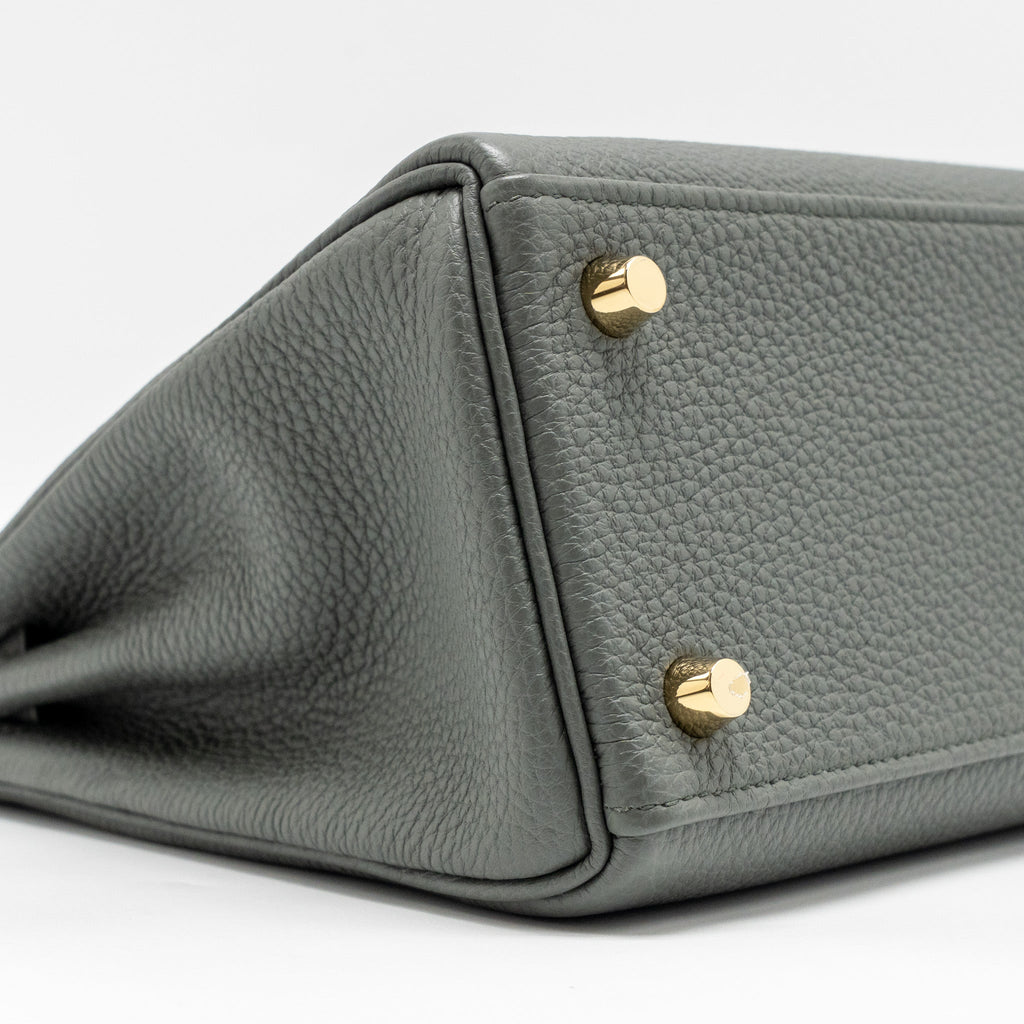 HERMES KELLY 25 TOGO VERT AMANDE GHW