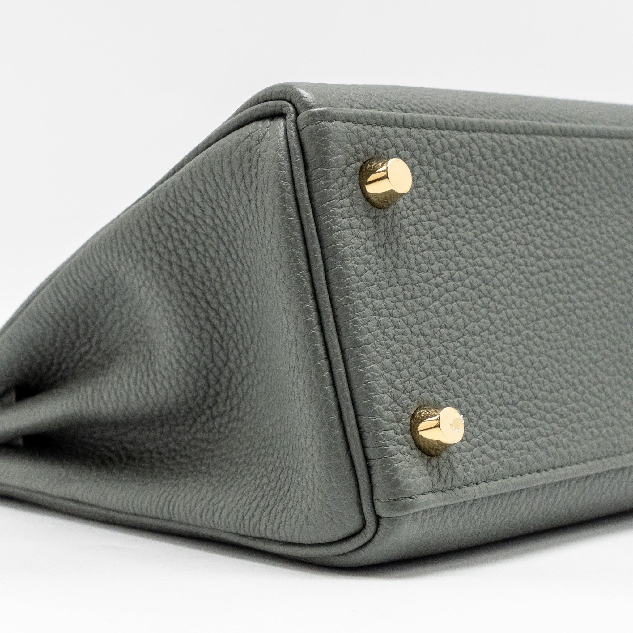 HERMES KELLY 25 TOGO VERT AMANDE GHW