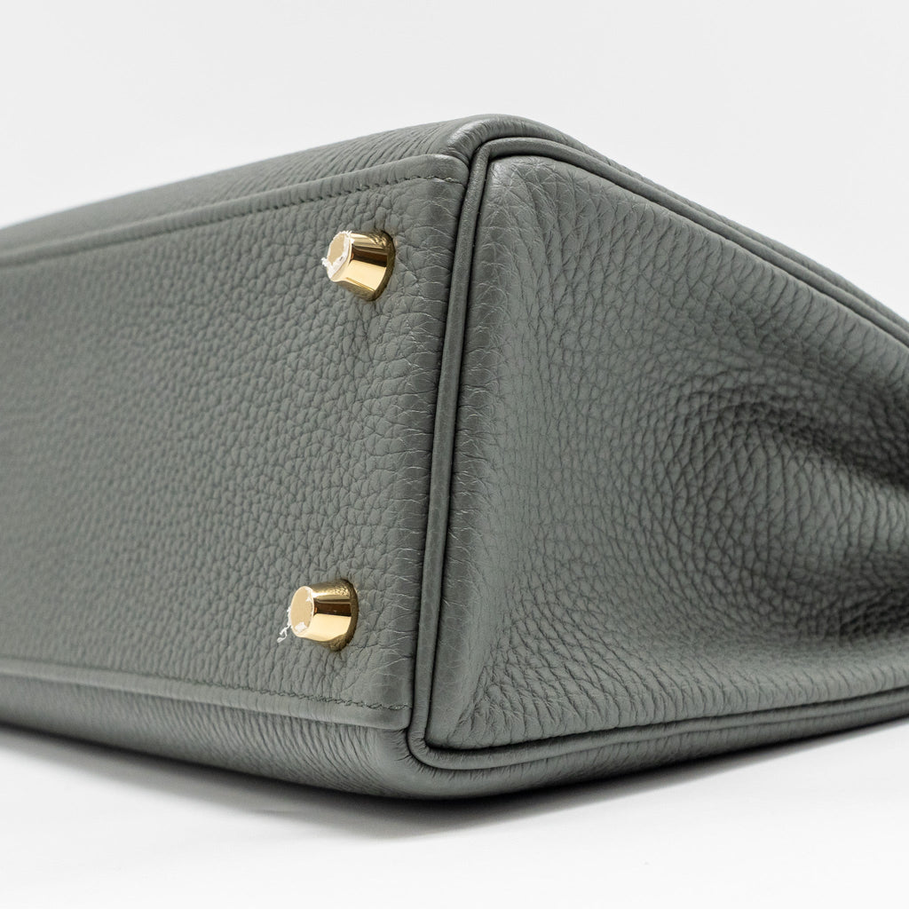 HERMES KELLY 25 TOGO VERT AMANDE GHW
