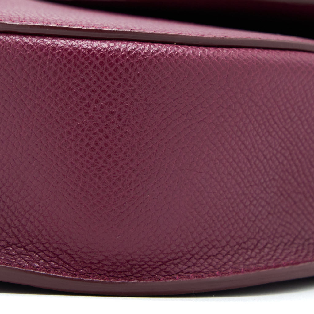CELINE COMPACT TROTTEUR CROSSBODY SHOULDER BAG DARK PURPLE GHW