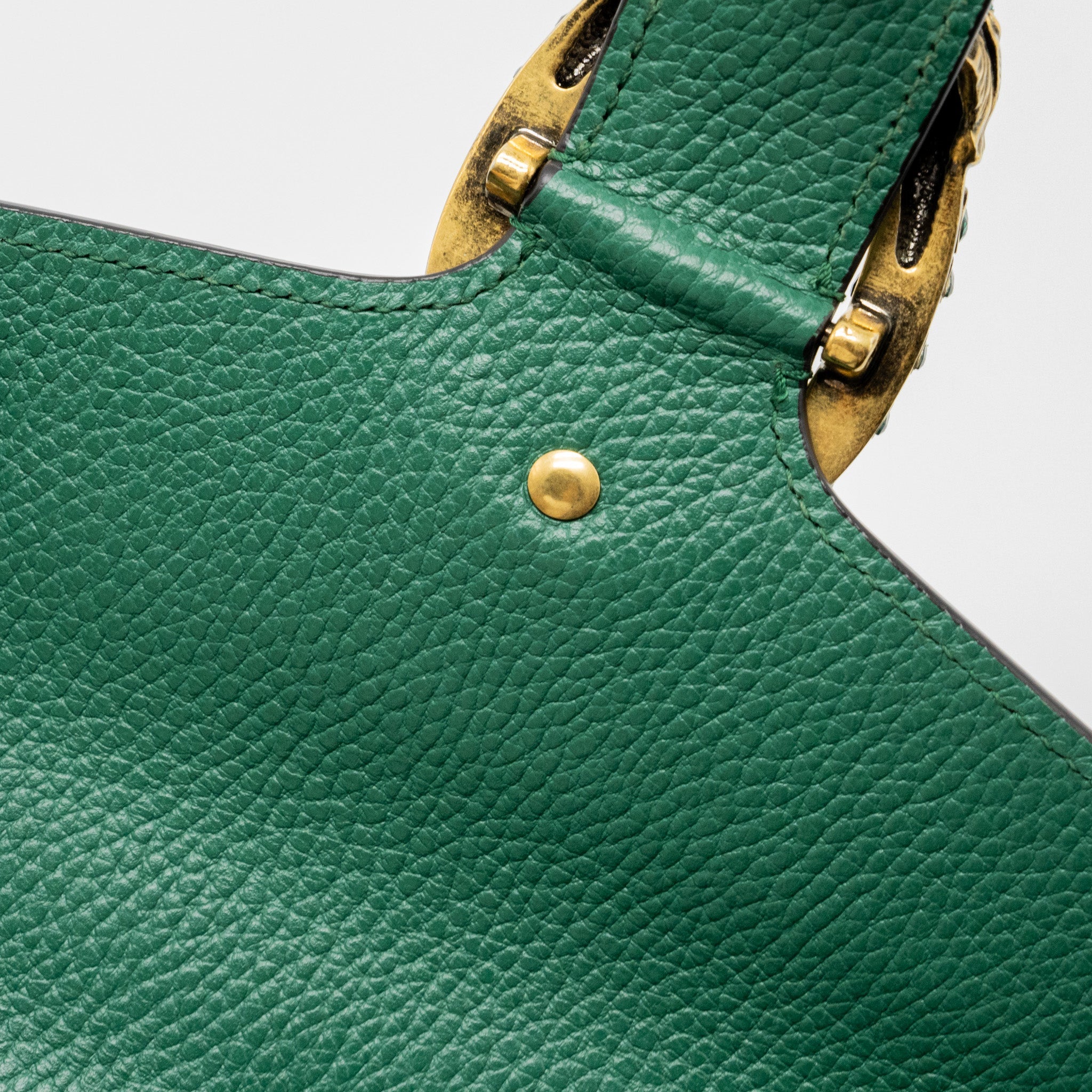 GUCCI DIONYSUS GG MINI BAG CALFSKIN GREEN SHW