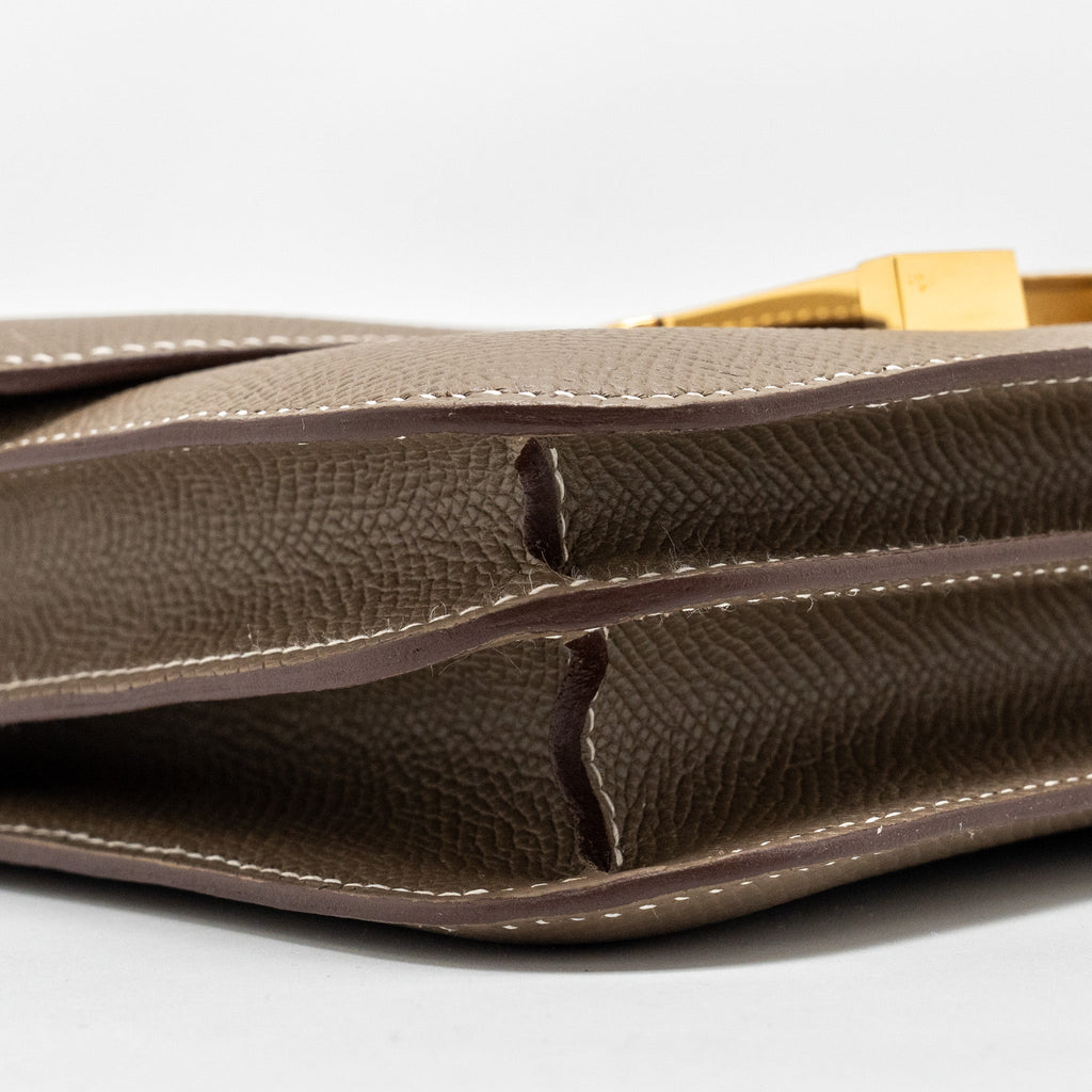 HERMES MINI CONSTANCE EPSOM ETOUPE GHW